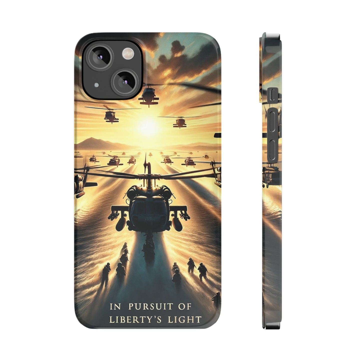 In Pursuit of Liberty's Light - Slim Phone Cases