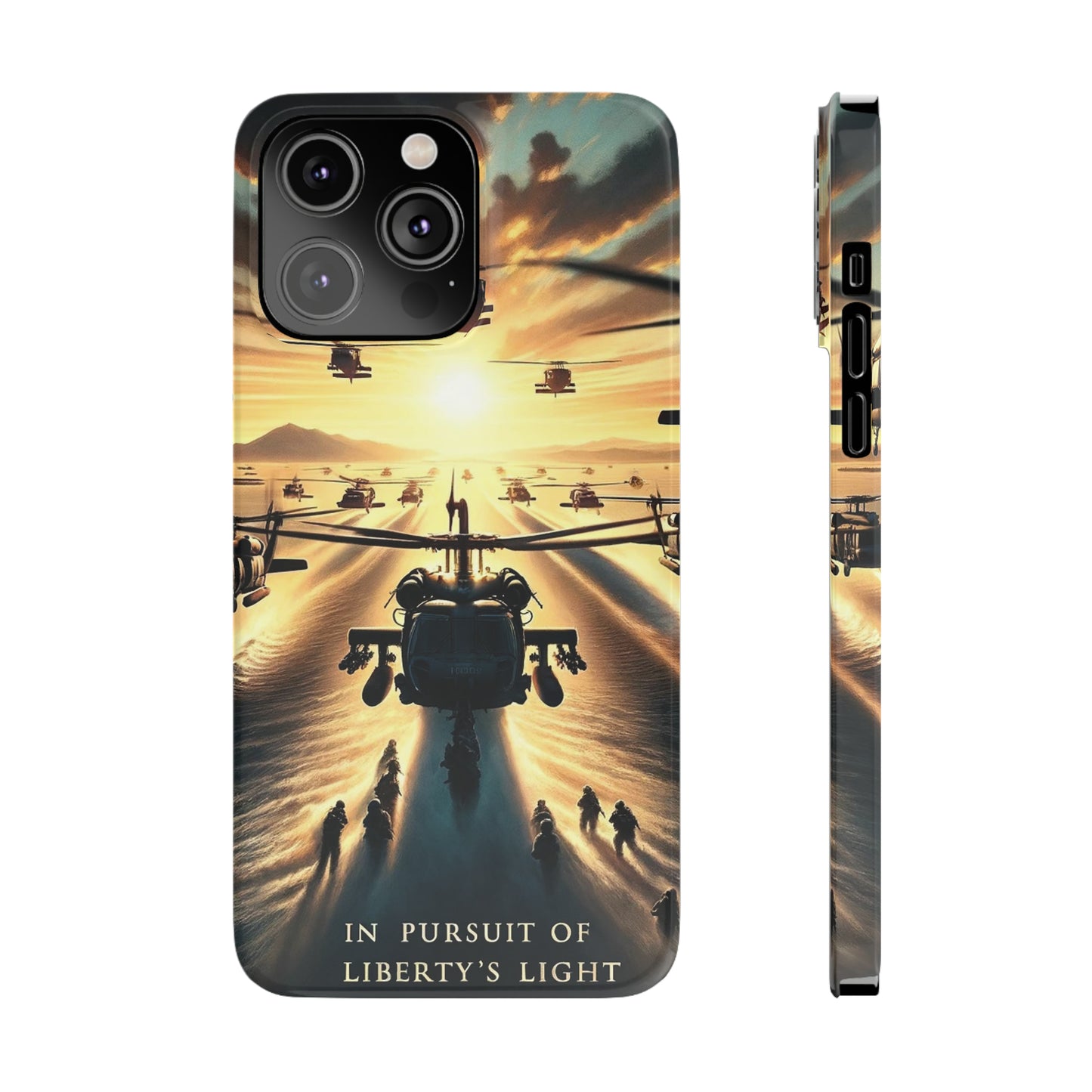 In Pursuit of Liberty's Light - Slim Phone Cases