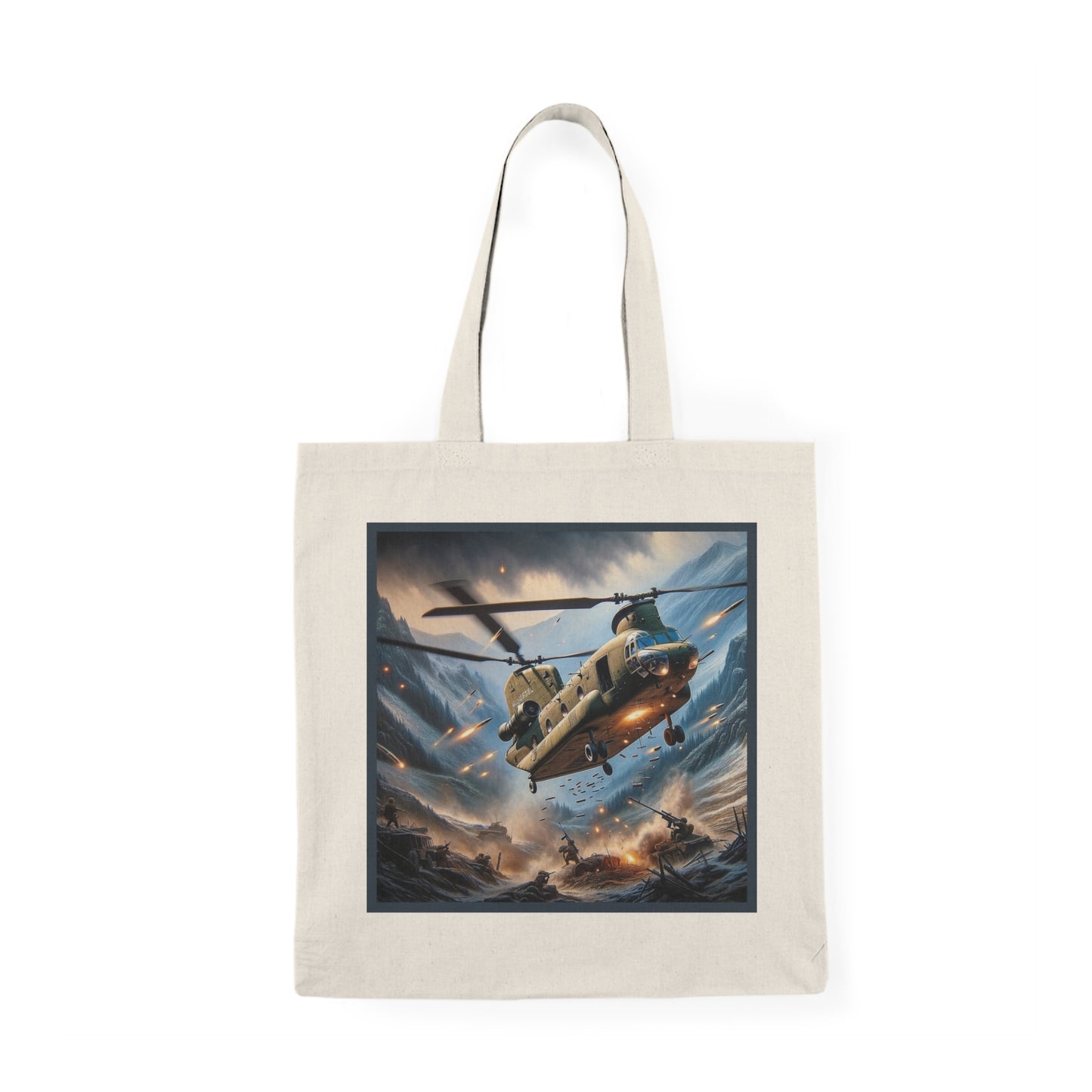 Battle Climb Natural Tote Bag 💼🚁